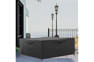 AOFOAE Funda para Muebles De Jardín Exterior Impermeable 240x160x100cm Cubierta Mesa Jardin Exterior,Funda Mesa Jardin Múltiples Tamaños,Fundas Impermeables para Muebles De Jardín para Mesas Y Sillas, Sofás