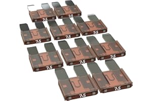 AUPROTEC Fusibile Mini 2A - 30A Fusibili Lamellari selezione: 7,5A Ampere ocra, 10 pezzi