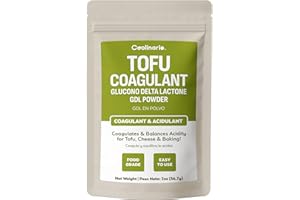 Coolinario Glucono Delta Lactone - GDL Tofu Coagulant (56 g) Mild Acidulant & Coagulant for Tofu, Cheese & Baking | Gentle Sweet-Tart Flavor | Perfect for Molecular Gastronomy & Food Preservation