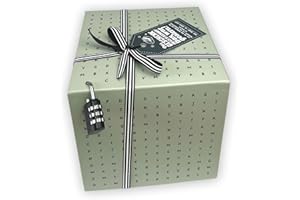 ‎SURPRISA SURPRISA Rätselbox | Geldgeschenke Verpackung, Gutscheine zum Geburtstag oder Hochzeit | große Geschenkbox Worträtsel, mint