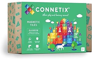 Connetix Arcobaleno Pacchetto Creativo, 102 Pezzi