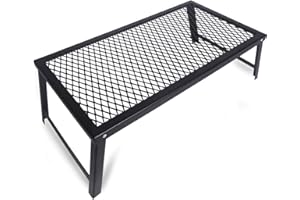 HIKEMAN Grille de Camping Barbecue - Heavy Duty Campfire Grill Pliable Grill de Barbecue pour feu de Camp,Voyage,Camping,randonnée,Festival