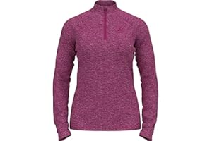 Odlo Donna Maglia a Maniche Lunghe con Mezza Zip SESVENNA