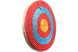 AUVIM Archery Targets for Backyard Hand-Made Straw Archery Target for Recurve Bow Compound Bow or Longbow 20 Inches Traditional Bow Arrow Target for Kids Youth Adult Archery Hunting Practice