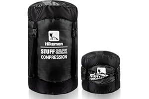 HIKEMAN Compression Stuff Sack for Sleeping Bag - Lightweight Compression Bag,Water-Resistant Sleeping Bag Stuff Sack for Camping Outdoor Hiking Backpacking Travelling