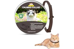 SURGLAM Collare calmante per Gatti, Collare Anti-ansia con Dimensioni Regolabili, 2 Mesi di Protezione, Effetto Calmante Impermeabile Sicuro Naturale Duraturo Rilievo di Ansia Collare ai Feromoni per Gatti