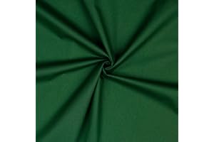 VmG-Store Baumwollstoff Uni 100% Baumwolle Oeko-Tex Meterware ab 50cm über 70 Farben zur Auswahl (042 Dunkelgrün, 100 x 148cm)