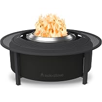 Solo Stove Surround Fire Pit Table with Heat Protection, Large | Riser and  Storage for Yukon Powder Coated Steel/UV Resistant Material, Height 52 x  Width 133.5 cm, Black : Amazon.de: Garden