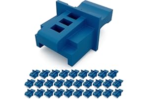 HB-DIGITAL 30x RJ45 ochrona przed kurzem wtyczka zaślepka zaślepka sieć puszka ochrona gniazdo LAN - niebieski