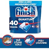 Finish Quantum 40 Kaps&uuml;l Bulaşık Makinesi Deterjanı Tableti (1 x 40 Kaps&uuml;l)