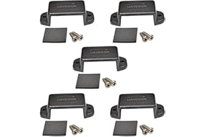 UAYESOK Uchwyt na krótkofalówkę, uchwyt na deskę rozdzielczą, klips ze śrubami i klejem 3M, do Motorola Baofeng Kenwood Hytera Icom Midland Radio (5 sztuk)