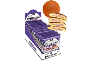 GO FITNESS GoFitness Nutrition – Protein Pancake – 12-Pack – Sabor Blueberry, Tortitas Nutritivas, Fuente de Energía Natural, Alto Contenido Proteico