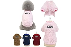 WINMANY Maglione invernale per cani di piccola taglia, gatto, cucciolo, caldo cappotto per animali domestici con clima freddo, in pile, grazioso maglione per cani di piccola taglia, ragazza e ragazzo (M,