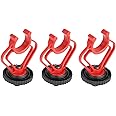 BOYA Triple Mount Brackets ABS Plastic with Shoe Mount Adapter in Red & Black for BY-MM1 Mini Cardioid Shotgun Microphone and other Brand Similar Shotgun Microphones (3 pack)