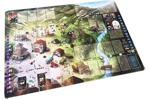 RENEGADE GAME STUDIOS Architects of the West Kingdom Playmat – Premium Neoprene Mat with Stitched Edges. Compatible with Base Game & Expansions. High-Quality Printing. Non-Slip Backing