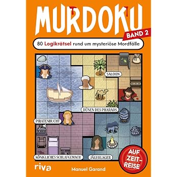 Murdoku 2: Auf Zeitreise – 80 Logikrätsel rund um mysteriöse Mordfälle | Löse Kriminalfälle mit Sudoku und Logicals. Kniffliges Geschenk für Rätselfans zu Geburtstag und Weihnachten - View 5