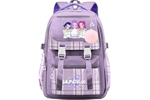 Metaparty Pop School Backpack School Bag Girls,De-mon Anime College Rucksack Cosplay Backpack Christmas for Fans Gifts