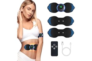 QUEATH Wireless TENS Machine,Wearable Effective Pain Relief,for Back,Arms,Legs and Shoulder Pain,Professional Strength & Rechargeable,8 Massage 19 Level Portable TENS Machine for Pain Management