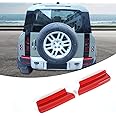 Car Taillight Bumper Both Sides Tail Lights The underside Decorative Cover Compatible with Land Rover Defender 90 110 130 2020-2025 Rear Bumper Side Panel Trim Cover (Red)
