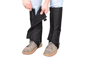 BOOSTEADY Leg Gaiters for Hiking, Boot Gaiters for Men & Women 1000D Nylon Waterproof Gaiters for Hunting, Shovel Snow, Snowshoeing