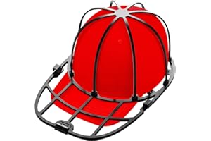Eiito Lot de 1 lavage casquette machine a laver, pour casquettes de baseball avec cadre pour adultes/enfants, passent au lave-vaisselle (noir, 1pièces)