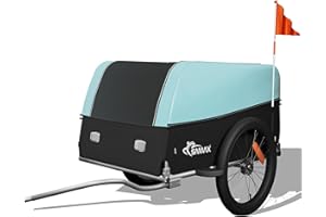 SAMAX Transport przyczep rowerowych z pokrowcem i pudełkiem, bagaż podręczny 40 kg / 120 litrów - kolor szary