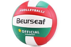 Beurseaf Pelota de Voleibol, Pelota Voleibol, Tacto Suave Voleibol de Playa, Balon Voleibol Oficial Talla 5 para Interior y Exterior, Balon Voley Playa