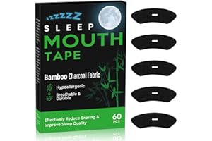 WERPOWER Mouth-Tape-for-Sleeping-120 Stück-Schnarchpflaster-Anti-Schnarch Schnarchstopper Mundpflaster Schnarchen Verhindern Hilfsmittel gegen Schnarchen, Natürliche Bambusholzkohle Zutaten