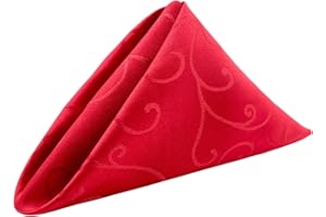 Zolunu Stoffservietten 4er-Set, 48,8 x 48,8 cm, waschbare Servietten aus Polyester für Restaurant, Bistro, Hochzeiten, Partys, Urlaubsessen, Thanksgiving und Weihnachten