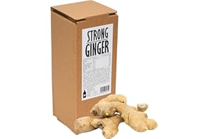 PRESSUICE Fresh Strong Ginger Juice not from concentrate - 1 carton 1.5 liters Vege Juices NFC - Pressed Semi Sweet Drink - No added Sugar - Natural Press - For shots and Soft drinks