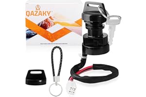 QAZAKY Ces Motor Interrupteur à clé d'allumage pour Yamaha Wolverine Grizzly Kodiak YFZ450 YFM400 YFZ450 YFZღ YFM 400 450 2WD 4WD 4x4 2003 2004 2005 2006 2007 2008 2009 2010 2011 2012 2013 Quad ATV.