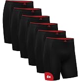 DANISH ENDURANCE Extra Long Bamboo Boxer Briefs, 3 and 6 Pack