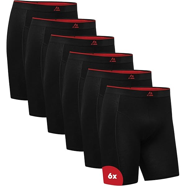 JINSHI Bamboe boxershorts voor heren, lange onderbroeken, trunks