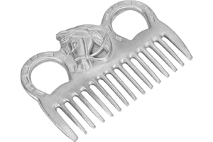 Voluxe Peigne de Nettoyage de Cheval Peigne de Noeud d'ouverture de Cheval, Peigne de Cheval en métal de Technologie de Polissage, Animaux de Noeud d'ouverture de Nettoyage pour Le Cheval