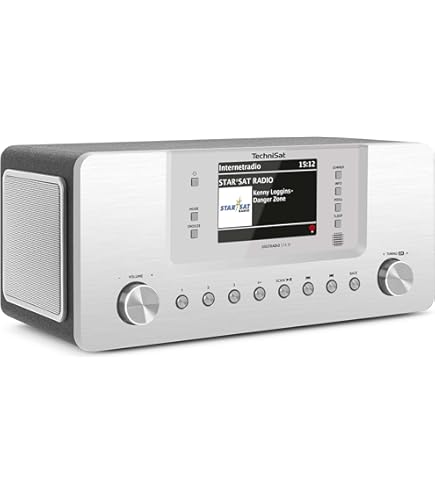 Grundig DTR 7100 All-In-One internet- en digitale radio DAB , FM, 2.1 radio met subwoofer, 42 W RMS, cd-station, USB, Spotify Connect, alarmfunctie, automatische slaapfunctie, kleurendisplay, zwart