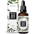 Vitamin D3 - Laborgeprüfte 5000 I.E. pro Tropfen - 50ml (1700 Tropfen) - Variante des mehrfachen Siegers 2019/2020* - In MCT-