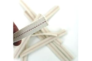 petroleumlaterne.com 20x Docht für Feuerhand Sturmlaternen 275 und 276 passgenau 12,5 mm breit, Flachdocht aus Baumwolle, beige