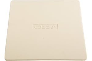 cozze® Pierre à pizza pour four à pizza 34,5×34,5 cm | En cordiérite | Base croustillante garantie