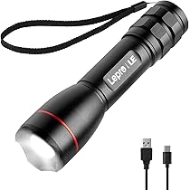 Lampe Torche LED Garberiel P120 - 1,2 Million Lumens - Zoom Tactique Rechargeable