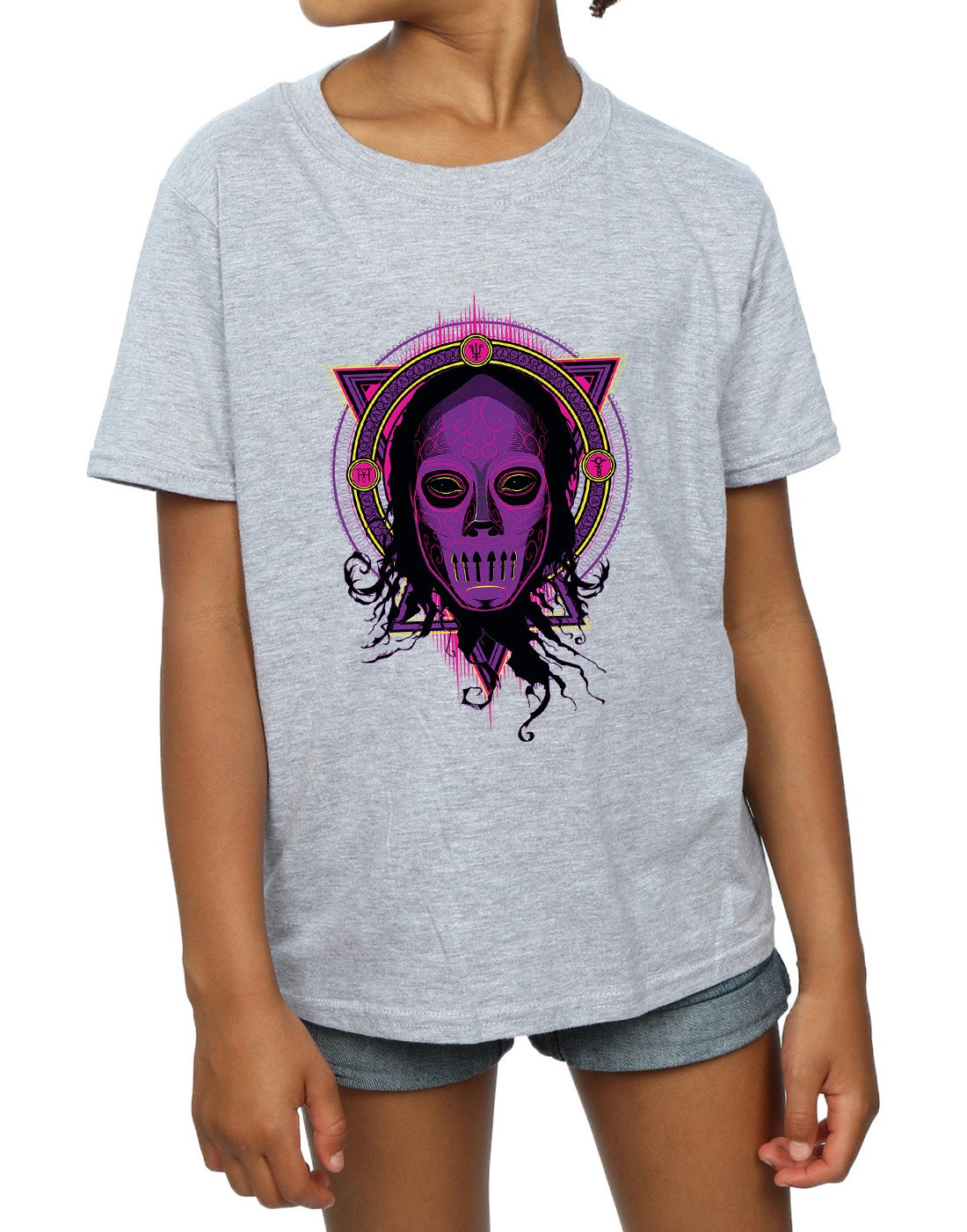 Absolute-Cult-Harry-Potter-Mdchen-Neon-Death-Eater-T-Shirt