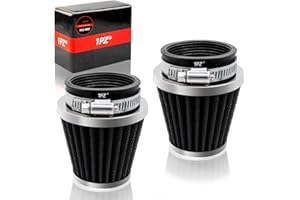 1PZ F02-48D 48 mm 49 mm 50 mm Filtro aria moto universale conico rotondo cono kit filtro aspirazione ingresso aria per fuoristrada, mountain bike, scooter, quattro Dirt Pit Bike 50cc 110cc 125cc 150cc