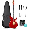 ENYA INSPIRE PRO SD Guitare Électrique avec Micros Seymour Duncan SSL+TB4 | Haut-parleur Anti-Larsen 20W, Corps Carbone 39", 64 Préréglages, Looper, Tuner, Barre Tactile pour Jeu Silencieux & Concerts