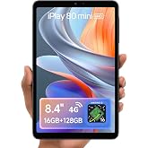 ALLDOCUBE Tablet 8.4 Inch,Andoid 16,SIM 4G LTE,UNISOC T7300,16GB+128GB | Mini Tablet 6050mAh,90Hz FHD+ Display,1920*1200,Wi-F
