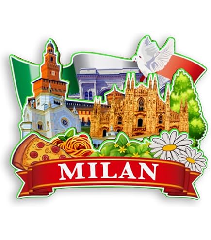 Calamita New York Calamita Da Frigorifero 3D Milan Italia Viaggio Souvenir 610604