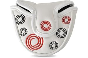 LUNAANDA Cubiertas de Protección para Putter de Golf, Funda para Putter de Golf, Golf Putter Cover, con Cierre Magnético, para Putter de Eje Central