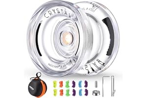 MAGICYOYO Responsive Yoyo K2 Crystal - Yoyo Profesional de Doble propósito para niños, Bola de Truco Yoyo con 12 Cuerdas Yoyo de Repuesto