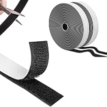 Lot De 50 Pièces Auto-agrippantes Velcro® - 22 Mm, Crochet Et Boucle, Adhésif Double Face Puissant (noir)
