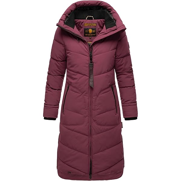 MARIKOO dames winterjas (S-5XL) - gewatteerd, afneembare capuchon, drukknoopsluiting - N101, L MARIKOO dames winterjas (S-5XL) - gewatteerd, afneembare capuchon, drukknoopsluiting - N101, L