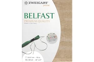 Zweigart Precut Vintage Belfast col.3009 Stoffzuschnitt, 48 x 68 cm