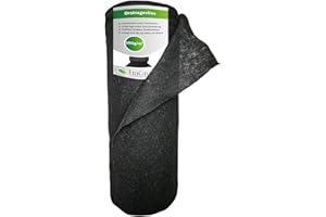 EraGreen Fieltro de drenaje premium 10 m x 1 m – Fieltro de 150 g/m² permeable al agua – Fieltro de filtro para bancales y maceteros – negro